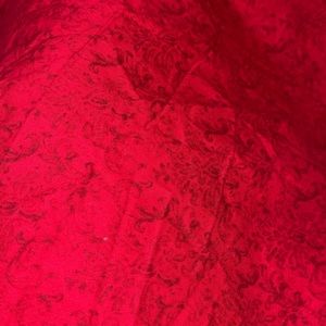 RTC Fabrics Red Cotton with Damask Print